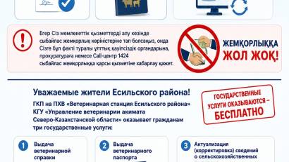 Уважаемые жители Есильского района!